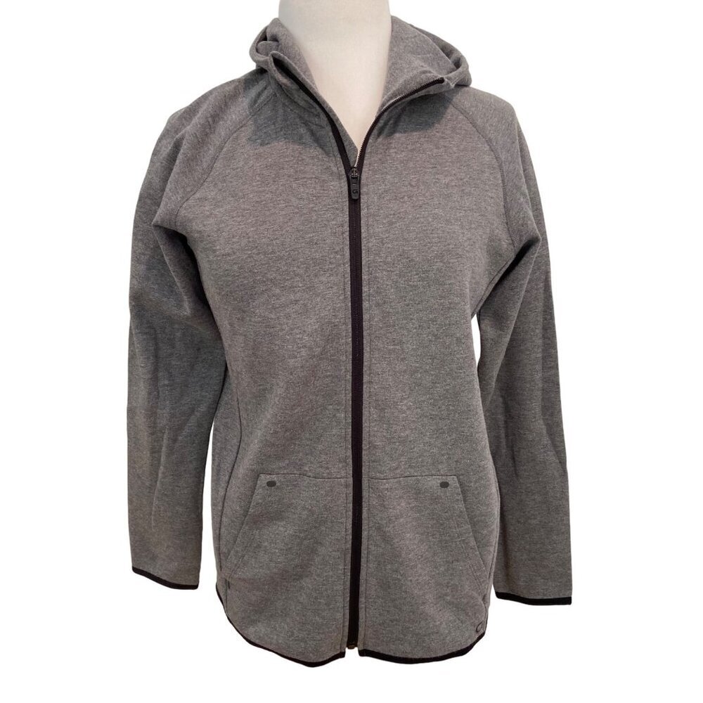 GapFit Gray Unisex Zip-Up Hoodie Jacket With Pockets - Size XXL youth or small